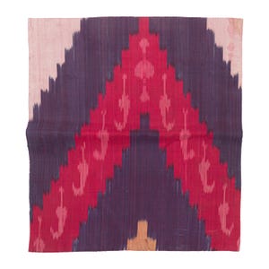 Antique Ikat Fragment, Uzbekistan, 1900s 45 x 40 cm / 17.7 x 15.7 in. SKU:6117