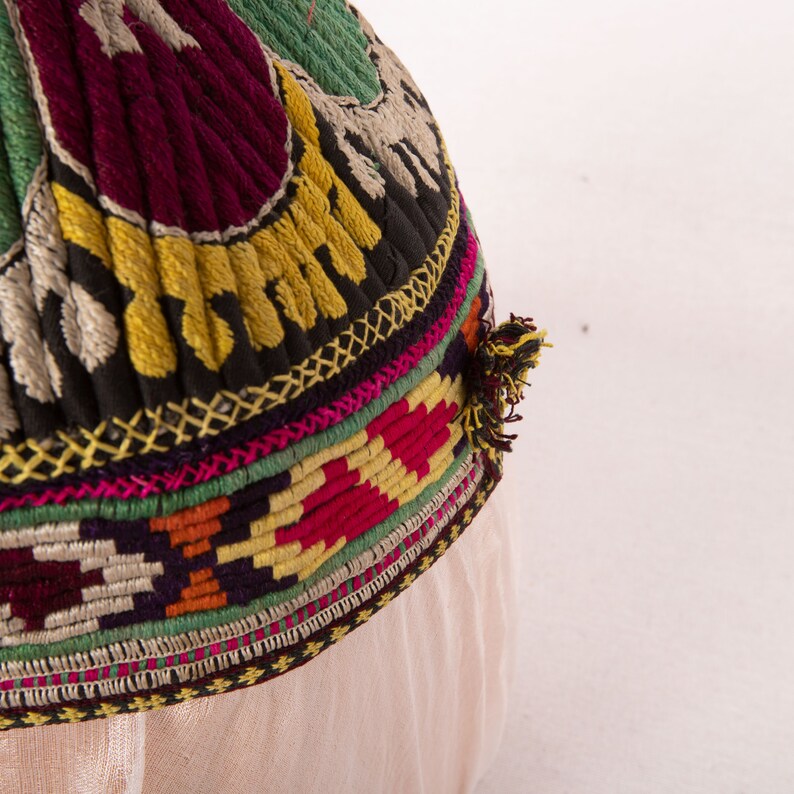 Vintage Hat From Uzebekistan, Central Asia, 1970s Code: 994 - Etsy