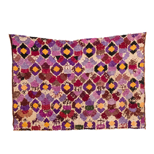 Fragment de broderie de Rabat marocain antique 66 x 96 cm / 25,9 x 37,7 po. SKU:7008