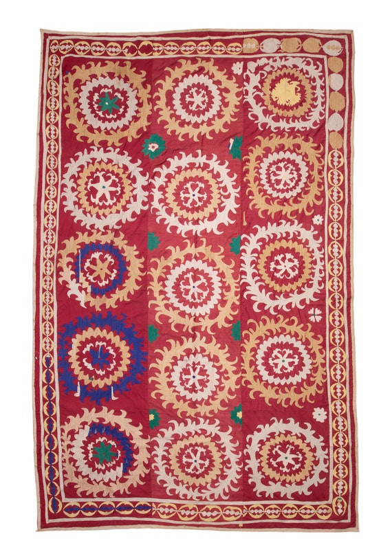 大型ヴィンテージ サマルカンド スザニ、ウズベキスタン、1970