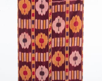 Reine Seide Ikat Panel, Anfang 20 Jh. 88 x 196 cm / 2&#39;8&#39;&#39; x 6&#39;4&#39;&#39; SKU:210343