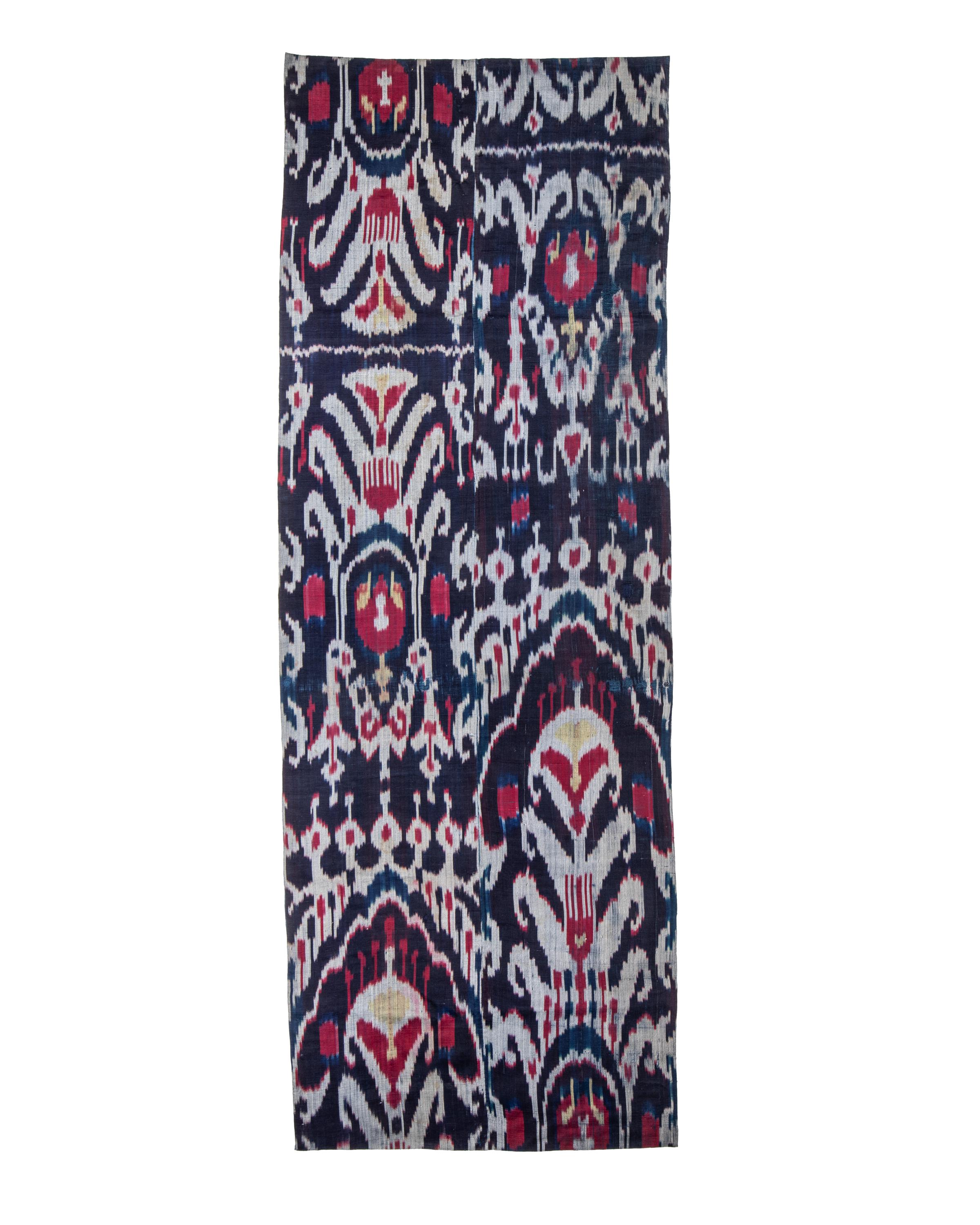 Antikes Ikat Fragment, Usbekistan, 77 x 219 cm. SKU:6322