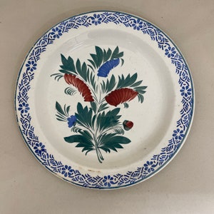 Kuznetsov Floral Ceramic Plate , 1920s Diameter: 34 cm / 13.3 inches code,301