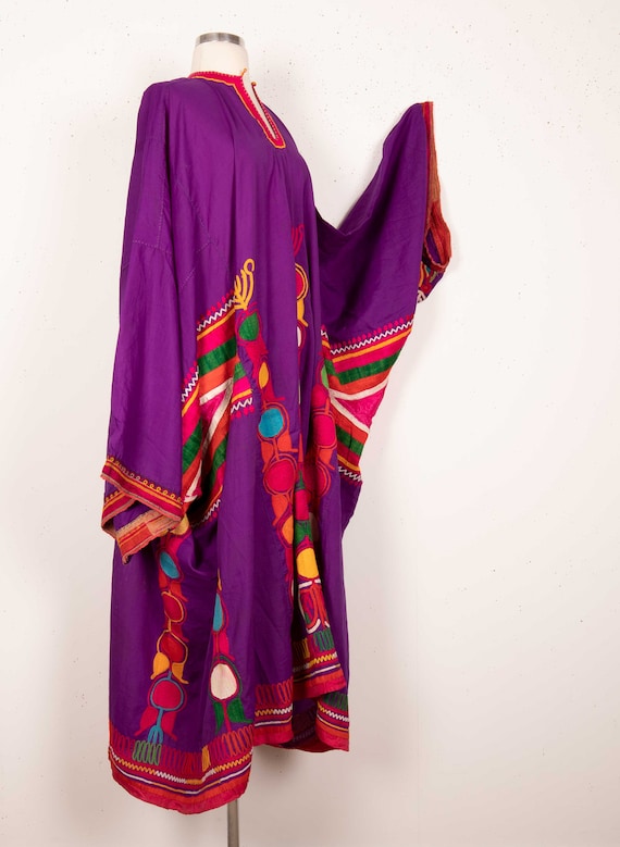 Vintage Embroidered Afghan Dress,1970s Gem