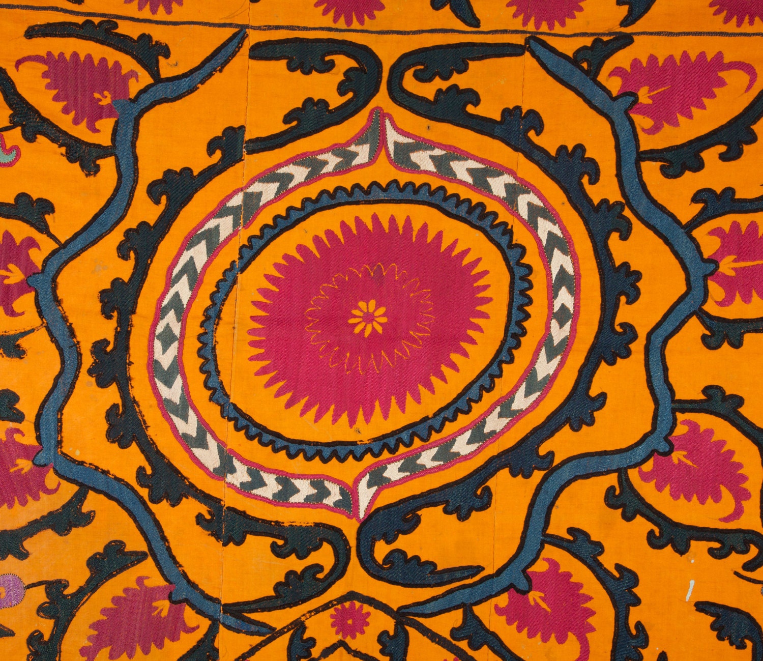 ANTIQUE Suzani , Uzbekistan 1900s id:0164 FREE shipping with UPS