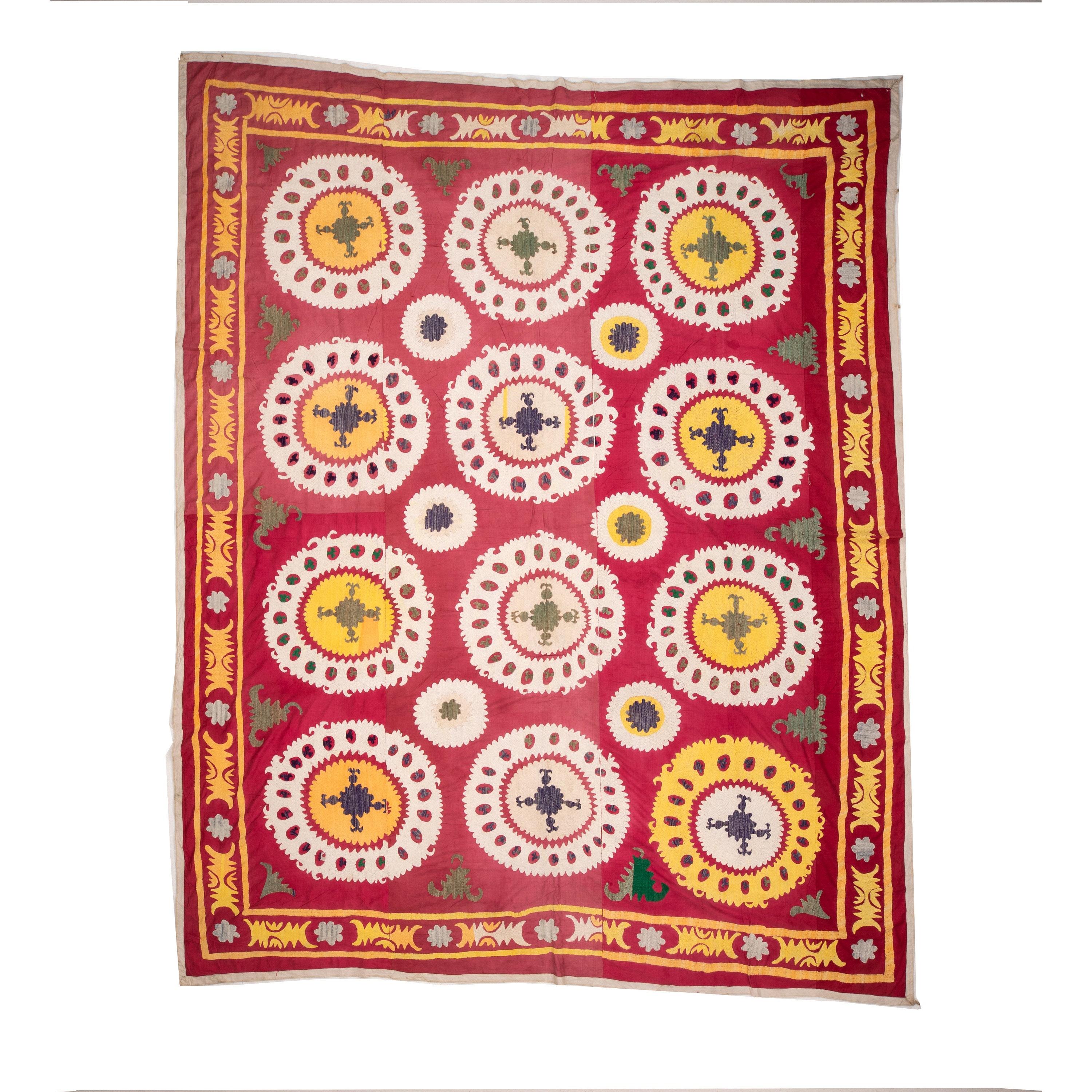 Vintage Suzani From Samarkand, Uzbekistan 245 X 303 Cm /8'0