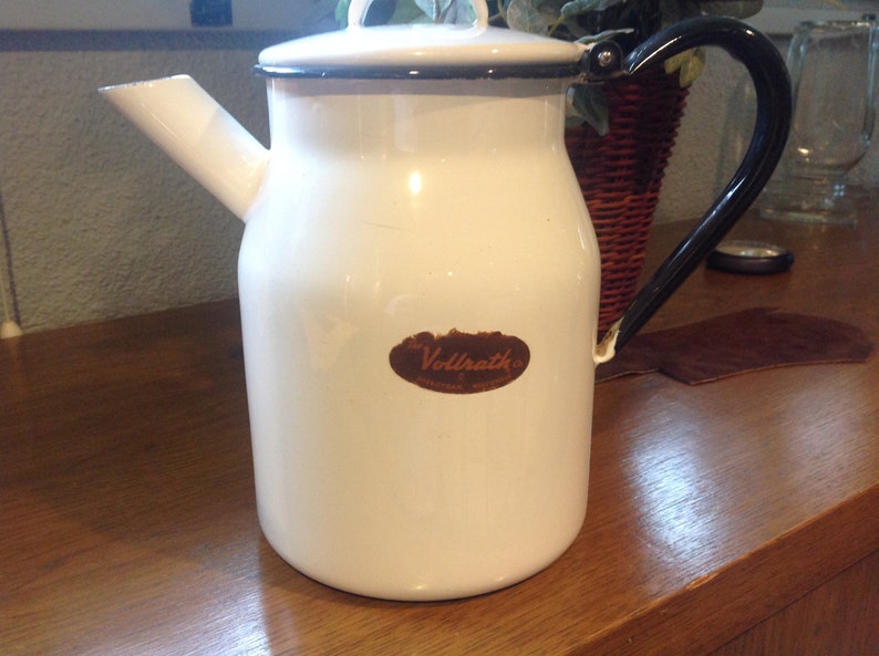 Vintage Vollrath Enamelware Tea Pot