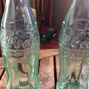 Pair (2) Vintage 6oz  Coca-Cola Bottles