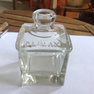 Vintage Climax Ink Well Bottle.