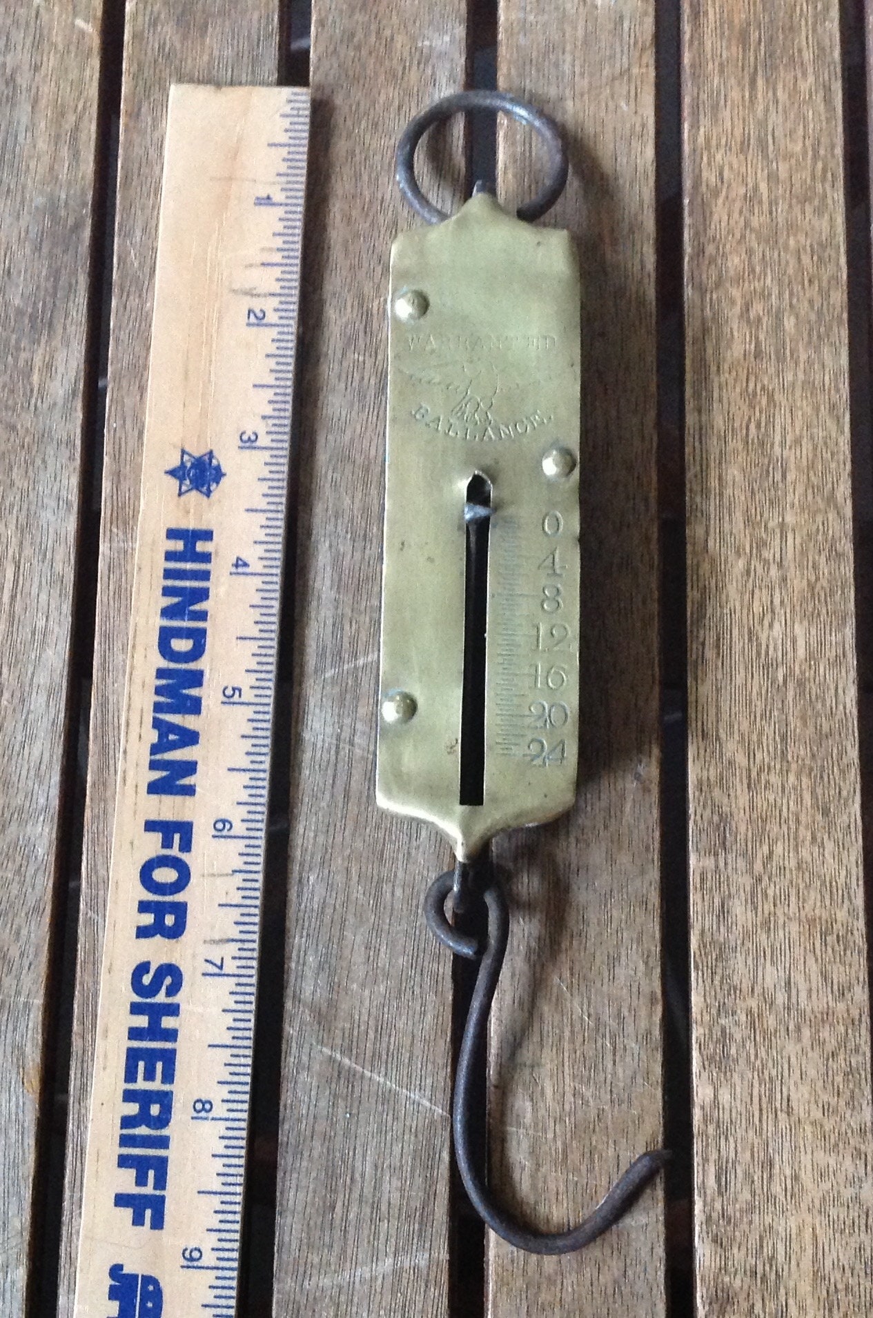 Antique PS&W WARRATEED Spring Balance Scale