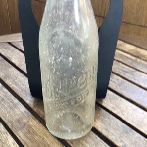 Vintage Embossed DR PEPPER Soda Pop Bottle