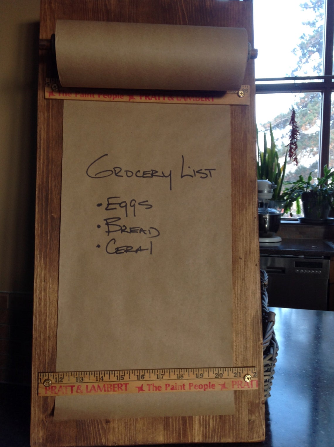 Kraft Paper Roll Wall Mounted Message Board/grocery List Etsy