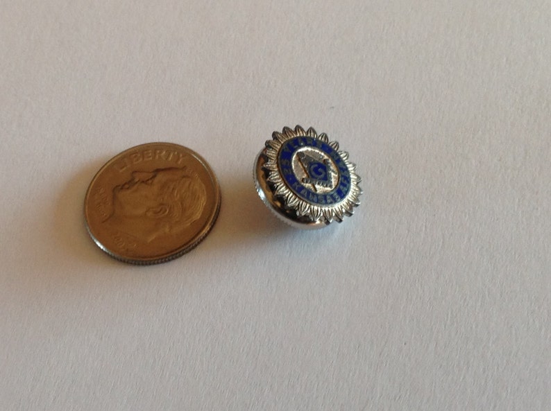 Vintage Masonic Kansas AF & AM Mason 25 Year Lapel Pin image 2