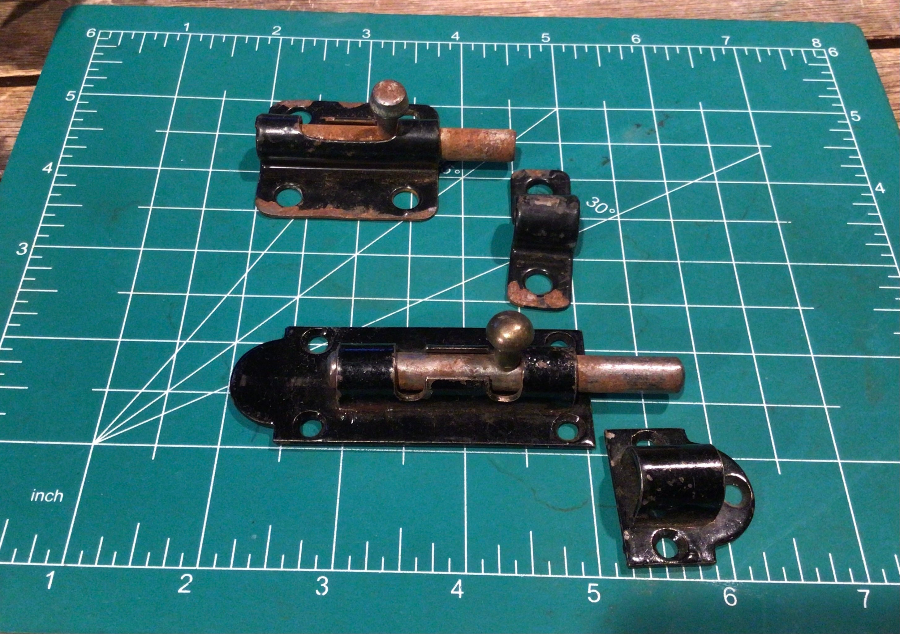 Two 2 Vintage Barrel Slide Bolt DEAD BOLT Barn Door/shed Etsy