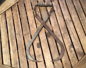 Vintage Antique Ice Block Tongs