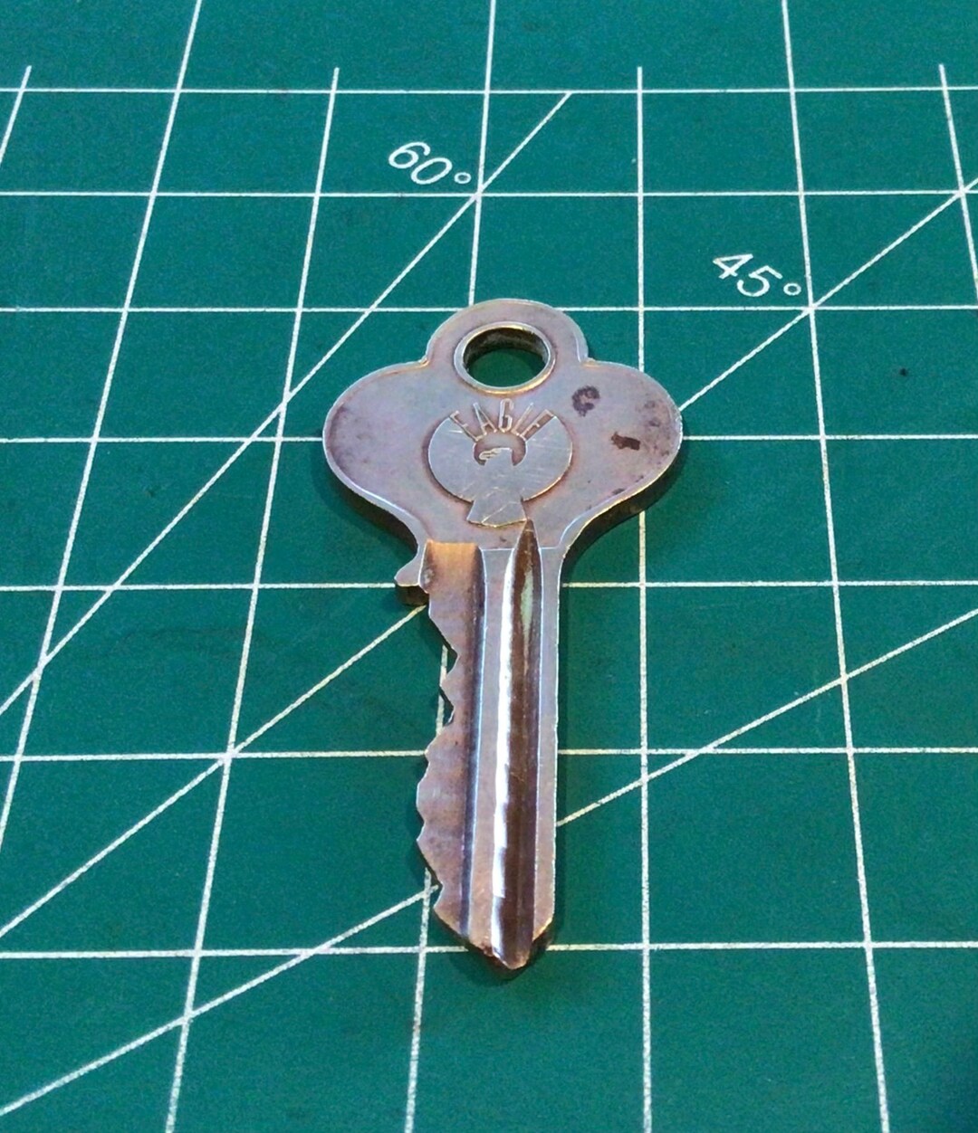Vintage EAGLE LOCK CO. Brass Key Etsy