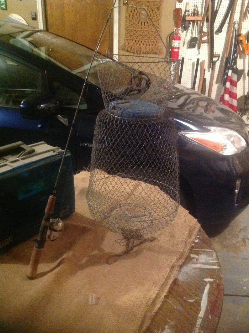 Vintage Sportfisher Wire Fishing Basket