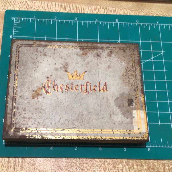 Vintage Chesterfield Tin Cigarette Box