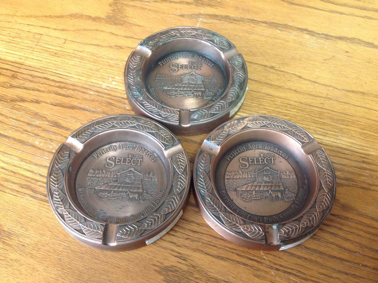 Vintage Souvenir Ashtrays for Winston Select Cigarettes Etsy