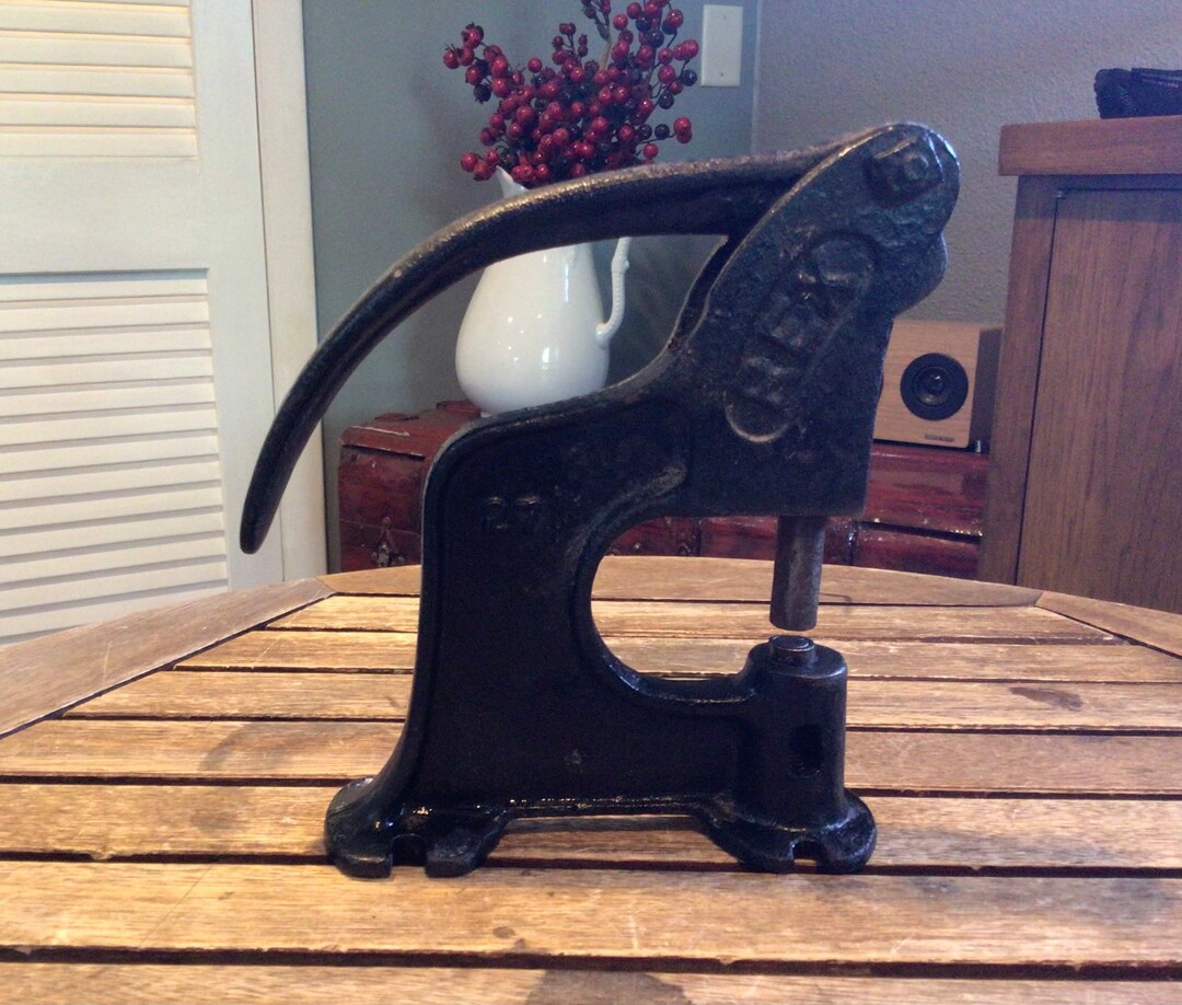Vintage REX 27 Cast Iron RIVET Punch PRESS Tool - Etsy