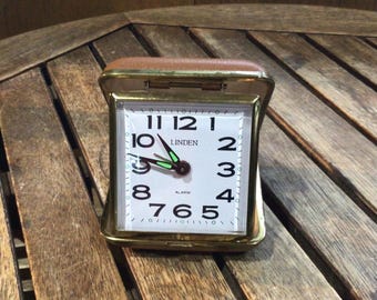 Vintage Linden Travel Alarm Clock