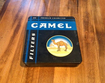 Vintage CAMEL Metal CIGARETTE TIN Made in Germany