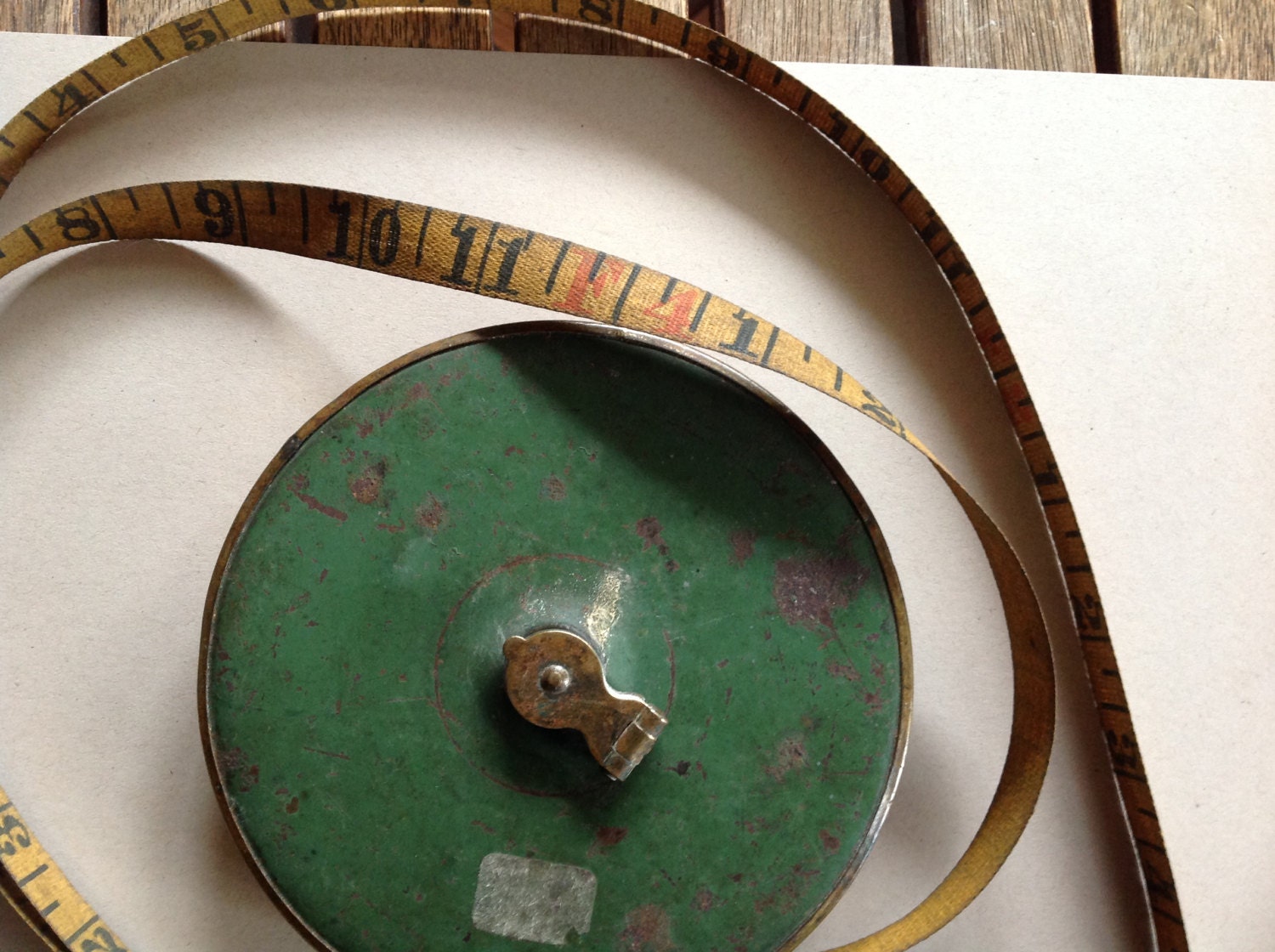Vintage Lufkin 100 ft Cloth Tape Measure Etsy