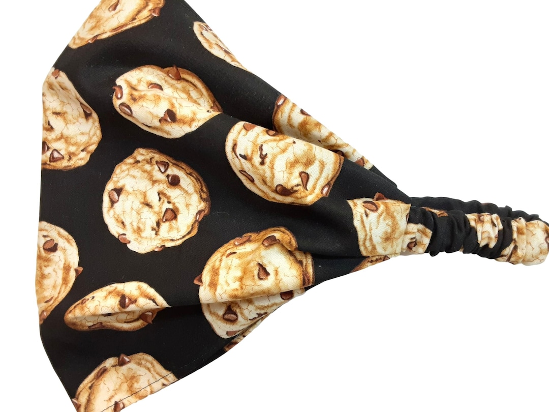 Bakers Wide Headband Cookies Print Extra Wide Hair Loss Head Etsy