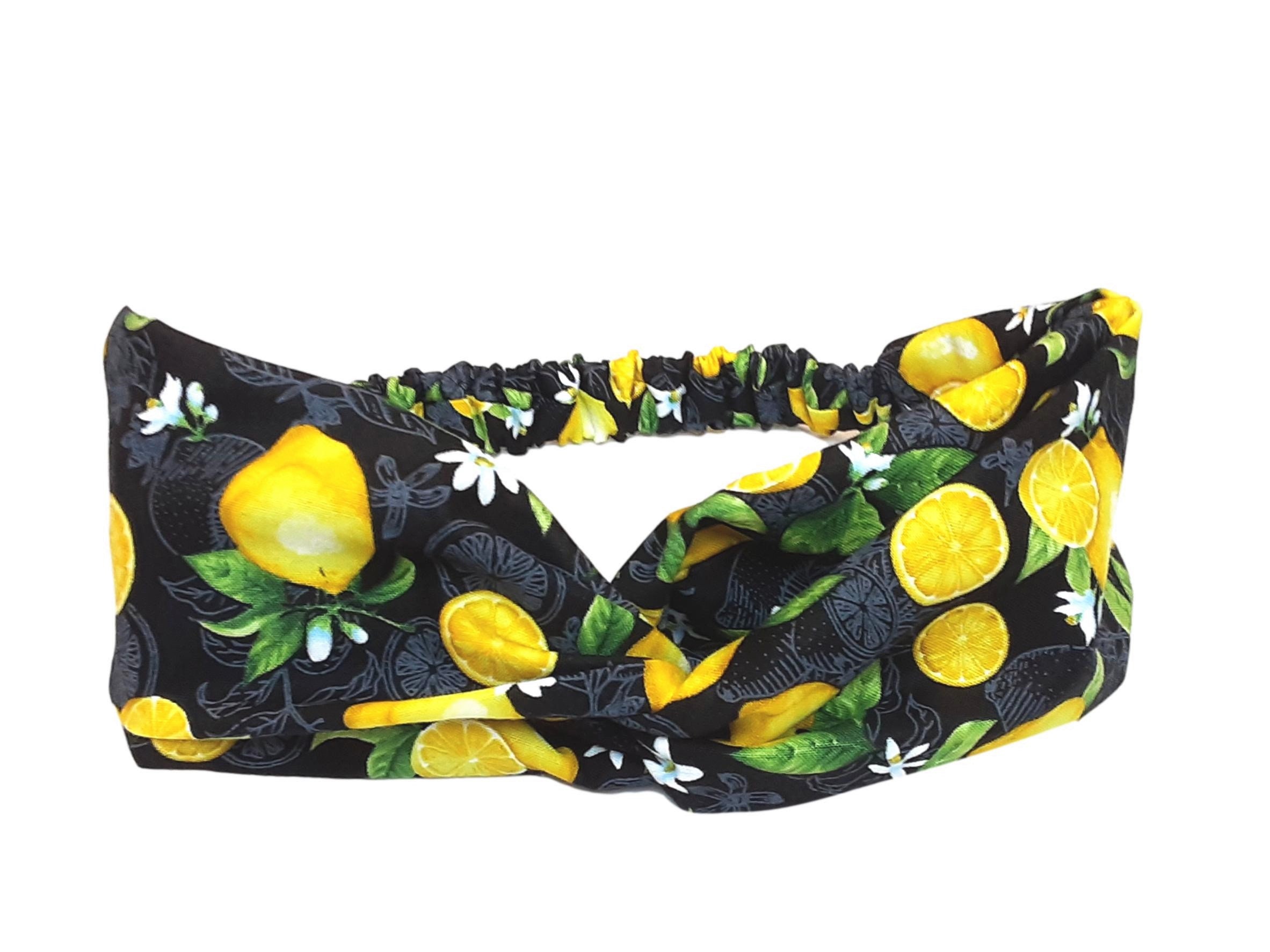 Lemons Twisted Turban Headband for Women Knotted Headband Etsy