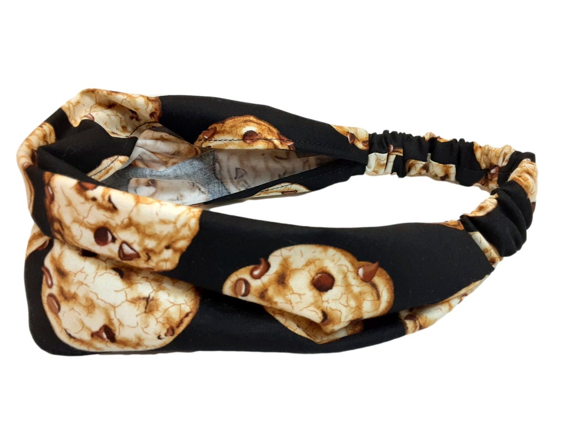 Bakers Wide Headband Cookies Print Extra Wide Hair Loss Head Etsy