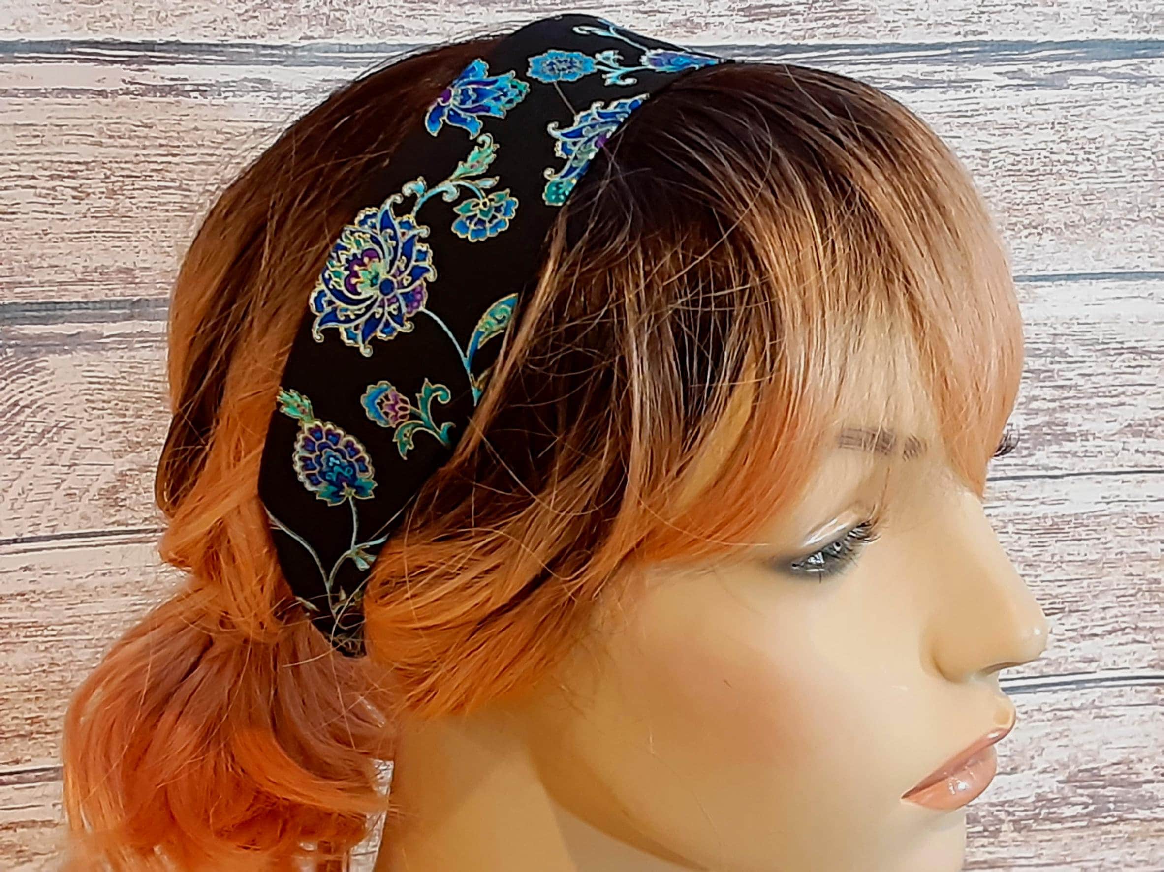 Red Narrow Headband for Women Hair Band with Elastic Back Etsy