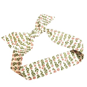 Tie Headband, Knotted Headscarf for Women and Girls, Ponytail Tie Head Scarf, Head Wrap for Women, Skinny Neck Scarf, Purse Tie On Scarf