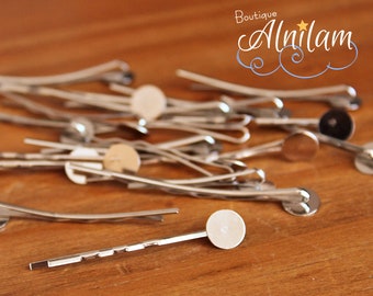 80 bobby silver pines, hair clips, silver-colored pliers, barrettes, silver color hair clip, hairpins, hair accessory