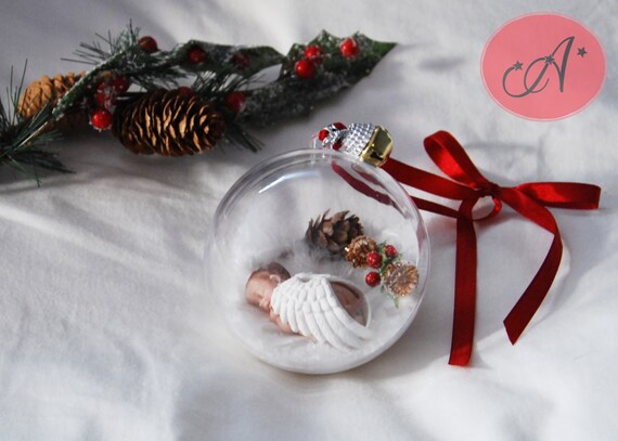 Boule De Noel Bebe Ange Cadeau Noel Bebe Decoration Noel Etsy Canada