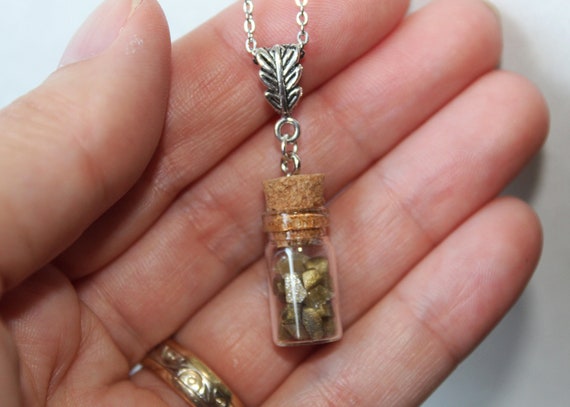 Gold 2024 vial necklace