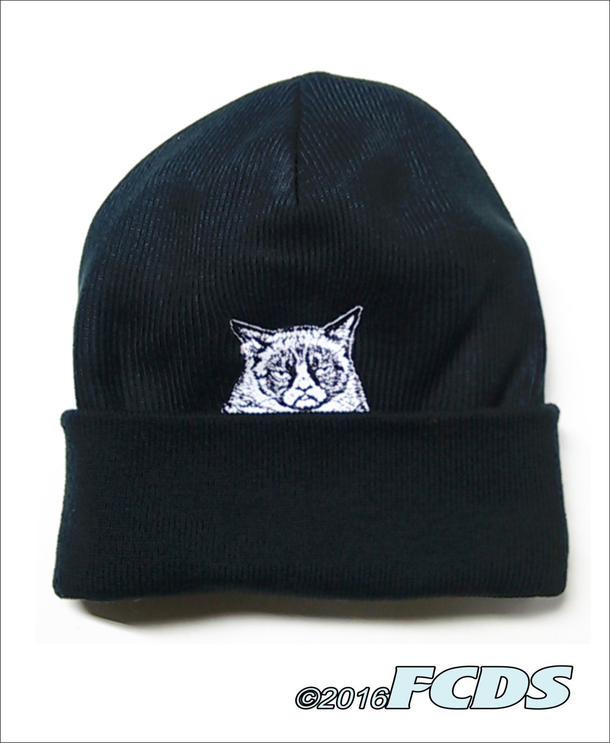 Grumpy Cat Middle Finger Salute Knit 
