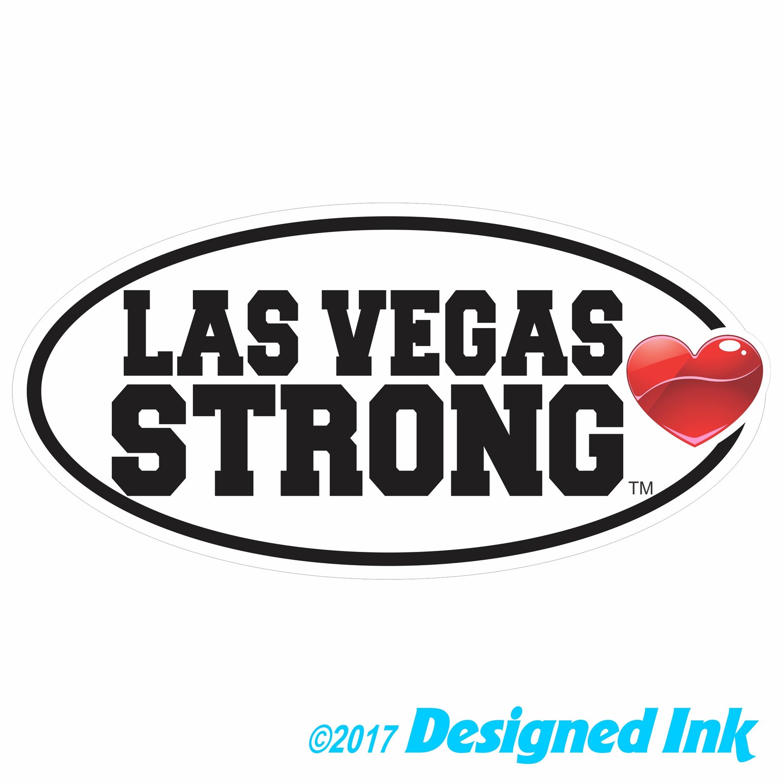 Las Vegas Strong Decal available in Two Sizes with Optional | Etsy