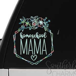 Homeschool Mama Car Decal, Mom Yeti Cup Stickers, Gift for Mom, Homeschooling Gift, Homeschool Momma Laptop Vinyl Decal, Momma Stickers