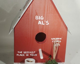 University of Alabama Collegiate Birdhouse by Wolftever Woods