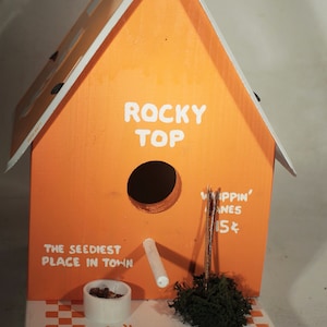 University of Tennessee Collegiate Birdhouse by Wolftever Woods