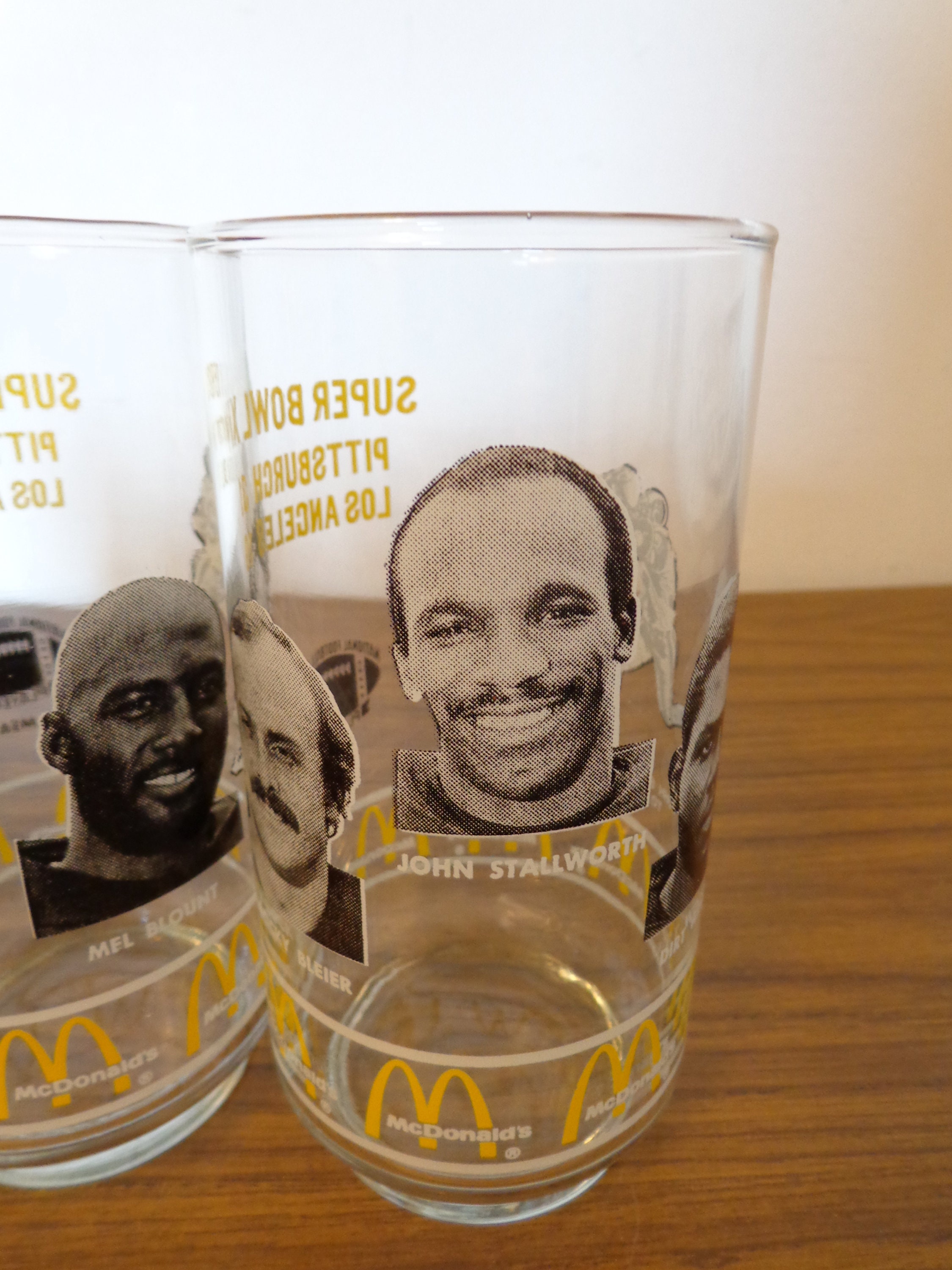 Set Of 4 Pittsburgh Steelers McDonalds Super Bowl XIV Glasses Etsy