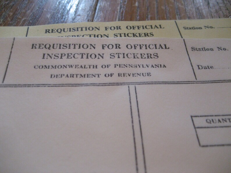 Vintage Pennsylvania Inspection Stickers Unused 1964 Lot of 10 - Etsy