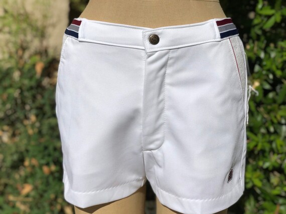 Vintage 1970s Davis Cup Mens Polyester Tennis Shor