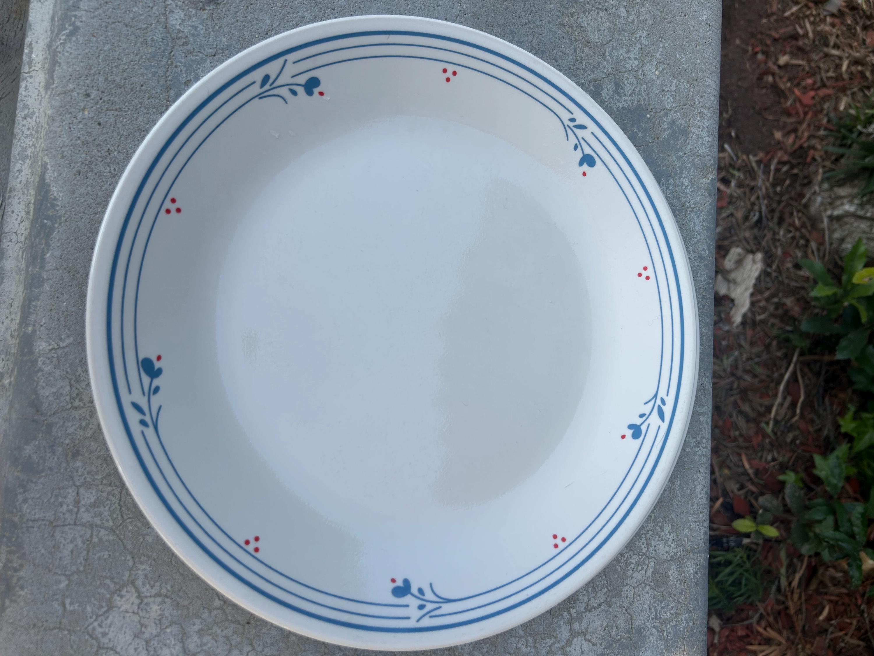 Corelle Country Violets Pattern Dishes Dinner Plates Salad Plates and ...