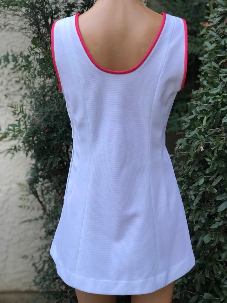 Vintage 1970s Polyester White Fred Perry Tennis Dress White - Etsy
