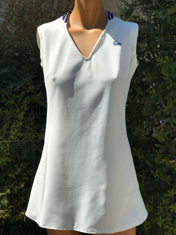 Vintage 1970s White Chemise Lacoste 