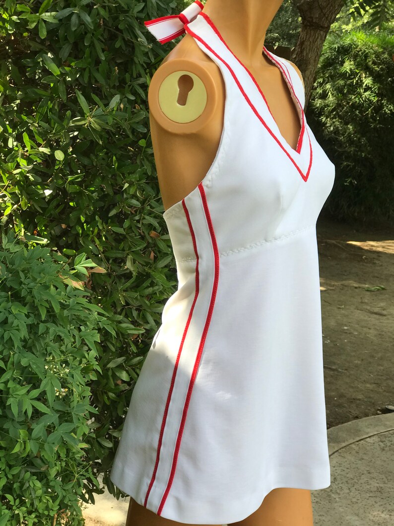 polyester halter dress