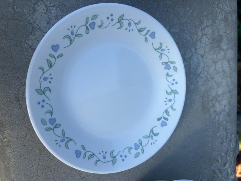 Corelle Country Cottage Pattern Dishes Dinner Plates Salad Plates and ...