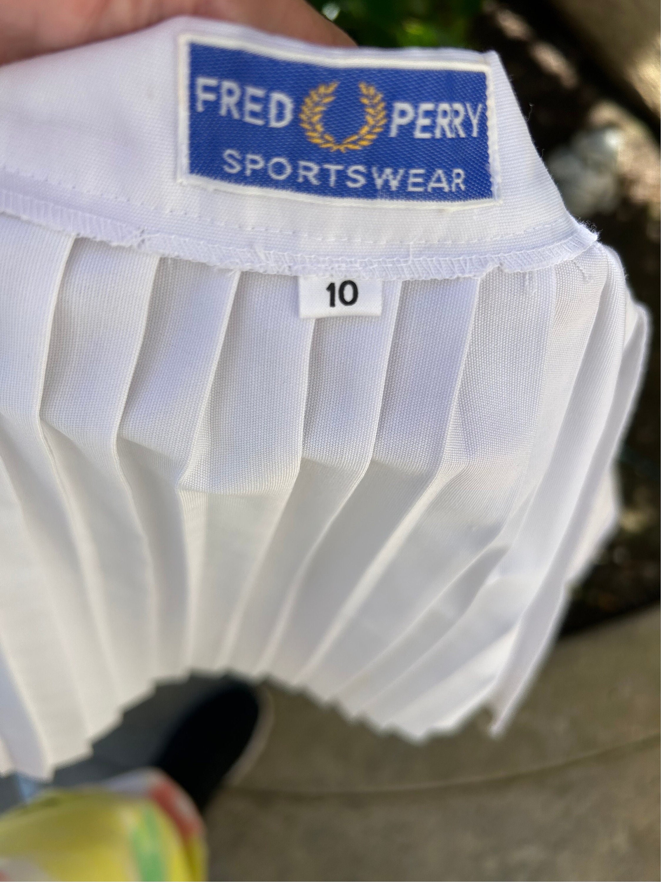 Vintage 1970s Fred Perry New Old Stock With Hangtags Pleated Tennis vintage-1970s-fred-perry-new-old-stock-with-hangtags-pleated-tennis