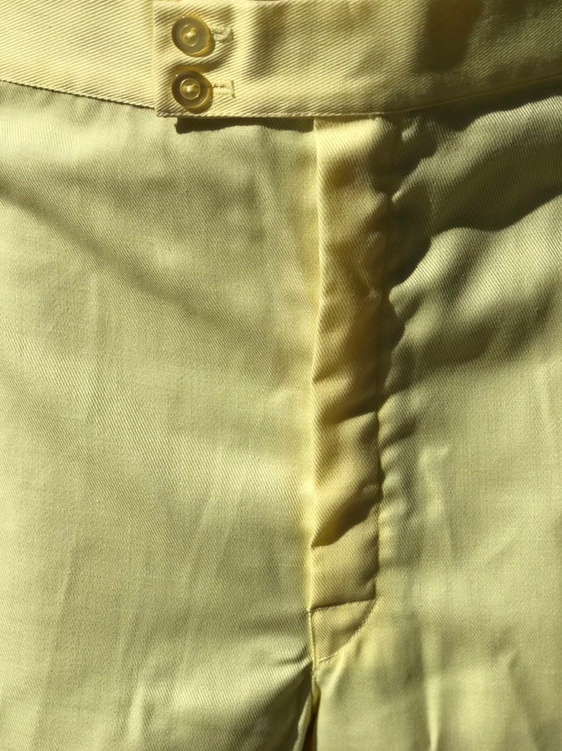 Vintage 1970s Yellow Catalina Men Tennis Shorts Arthur Ashe Collection Size 42